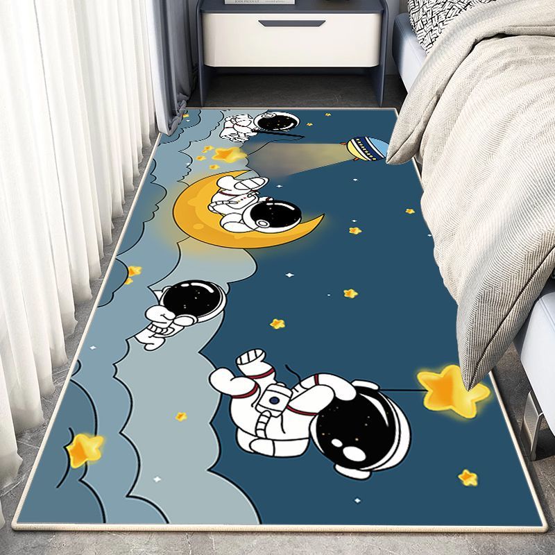 Thảm Trải Sàn Phòng Ngủ Dày Dặn Chống Trượt Thấm Hút Nước Họa Tiết Phi Hành Gia Hoạt Hình