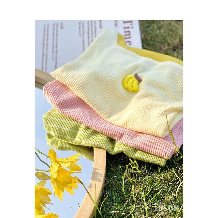 80-130cm Áo thun ngắn tay cổ vuông bằng lụa băng cho trẻ em Mùa hè Phong cách mới cho bé gái Thời trang dễ thương Phù hợp với bé Phiên bản Hàn Quốc