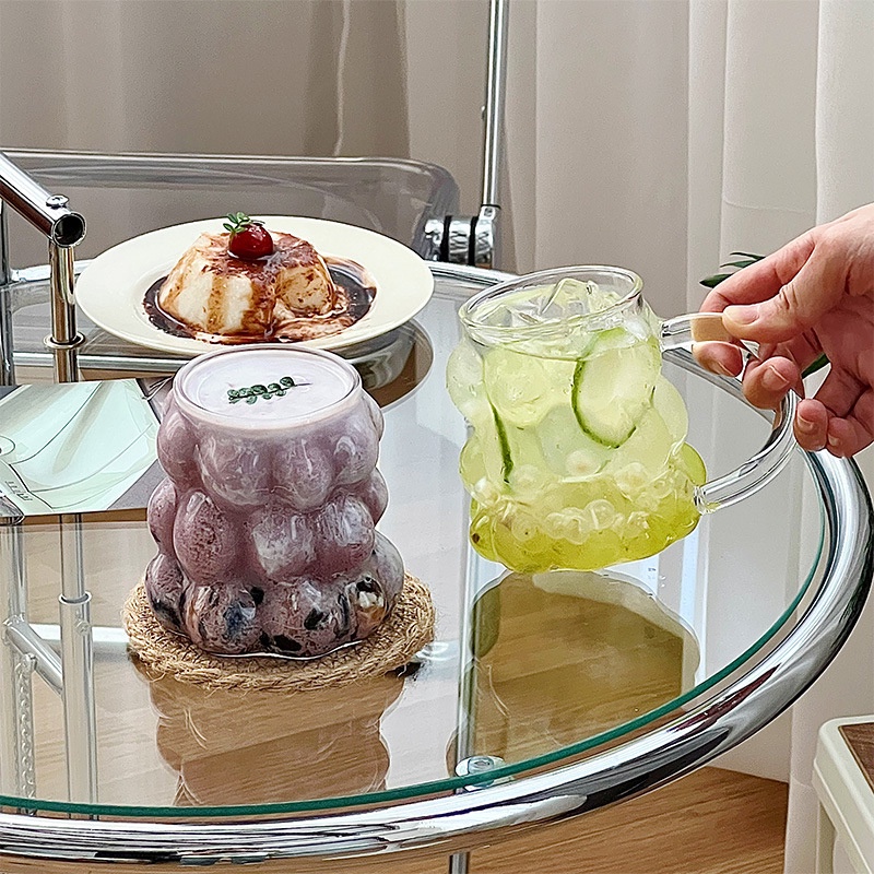 Cốc Thủy Tinh Uống Nước Ép Trái Cây Kiểu Dáng Đơn Giản Sáng Tạo Hợp Thời Trang