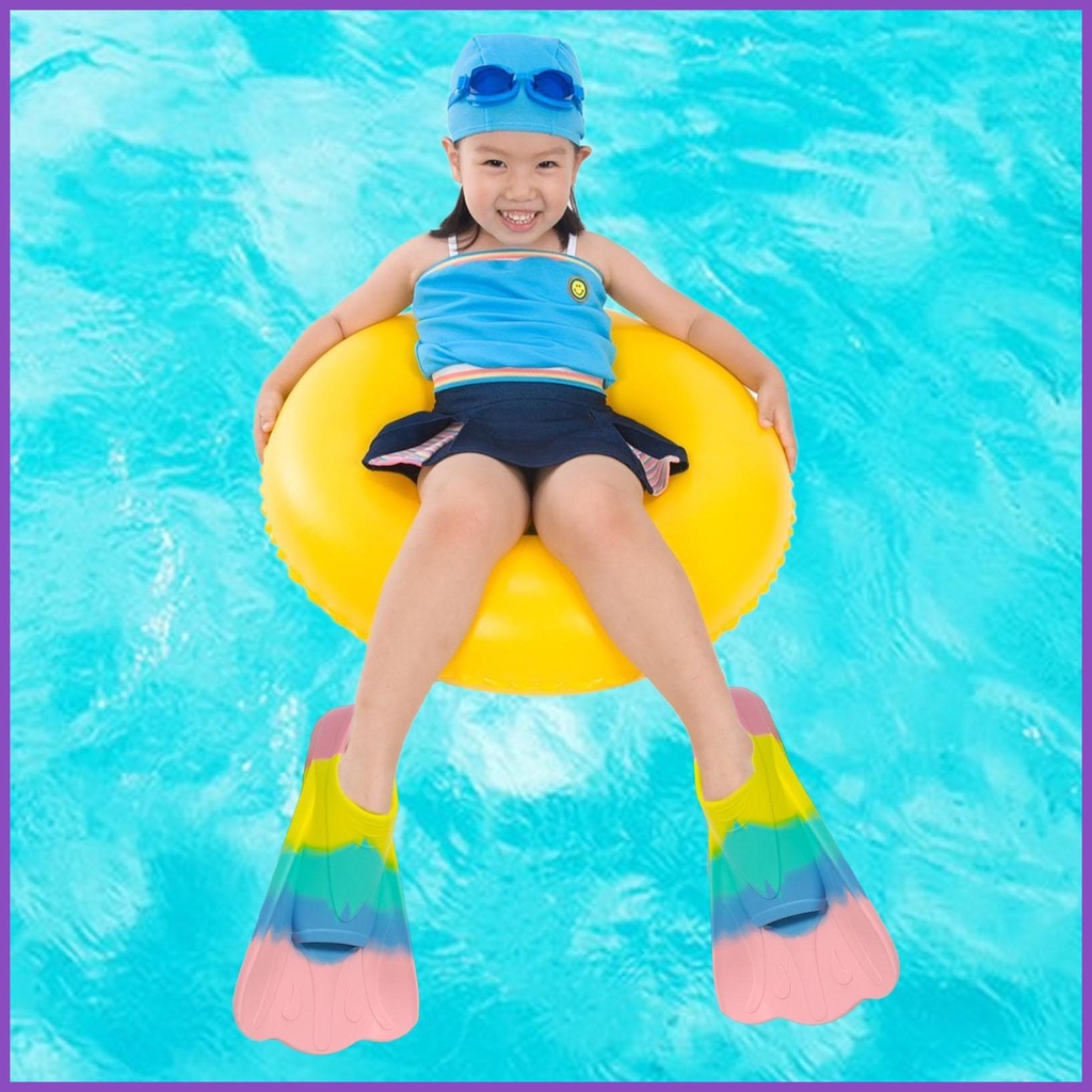 Vây Cá Silicone Ngắn Tập Bơi Chuyên Nghiệp Cho Trẻ Em Và Người Lớn