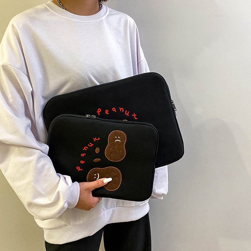 Arctic Hunter  Túi Đựng Máy Tính Bảng Chống Va Chạm Thêu Họa Tiết Dễ Thương Phong Cách Hàn Quốc Cho ipad 11 / 13 inch