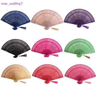 [Vvw_oa9hq7] Thời Trang đám cưới tay thơm bên khắc tre gấp quạt gỗ Trung Quốc [Mới]