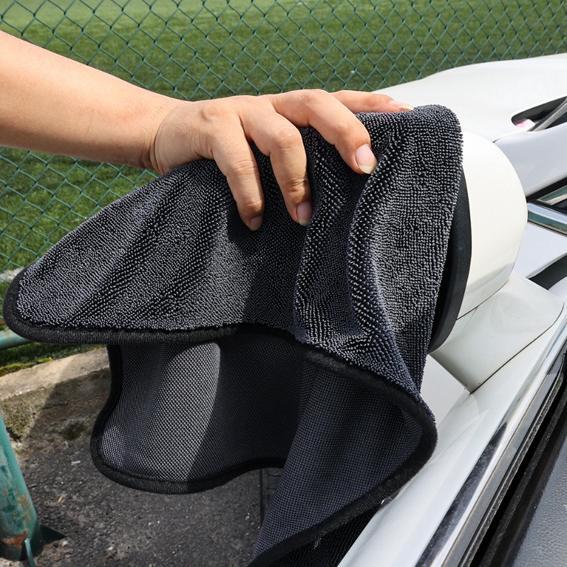 Set 1 / 5 / 10 Khăn Lau Kính Xe Hơi Chất Liệu Microfiber Thấm Hút Nước Tốt