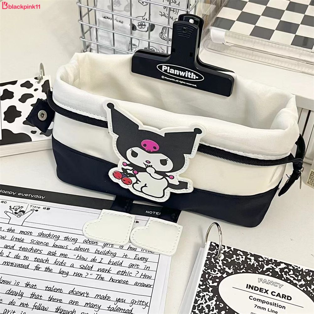 Hộp đựng bút đơn giản Kuromi INS Túi bút chống nước dung tích lớn Túi đựng mỹ phẩm Pacha Dog có giá trị màu cao blackpink11