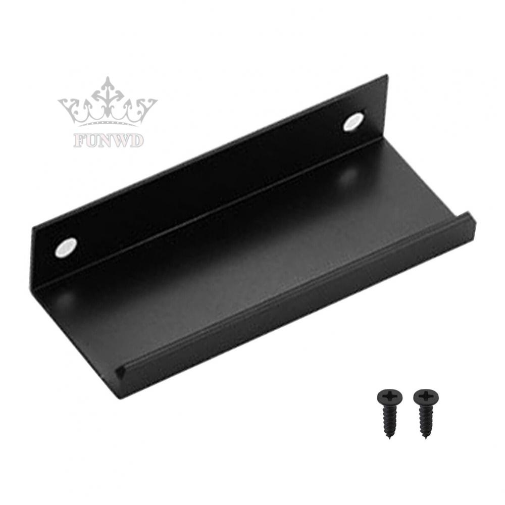 【FUNWD】10X Mounted Square Finger Cabinet Cupboard Kitchen Door Pull Trim Handle