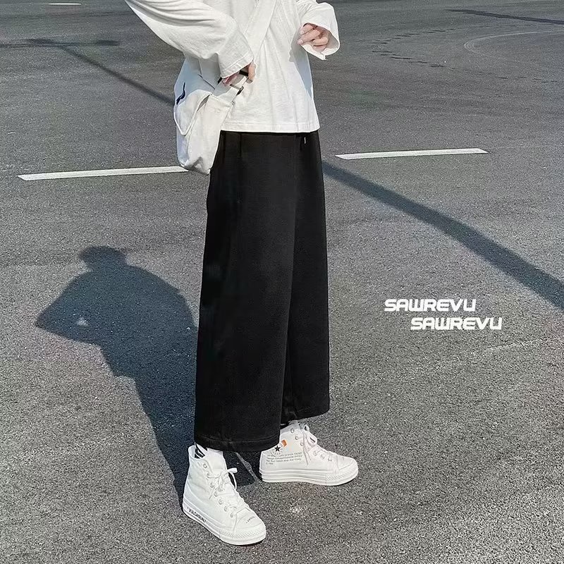 Quần ống rộng Màu Xám Nhạt Thời Trang Cho Nam M-8XL