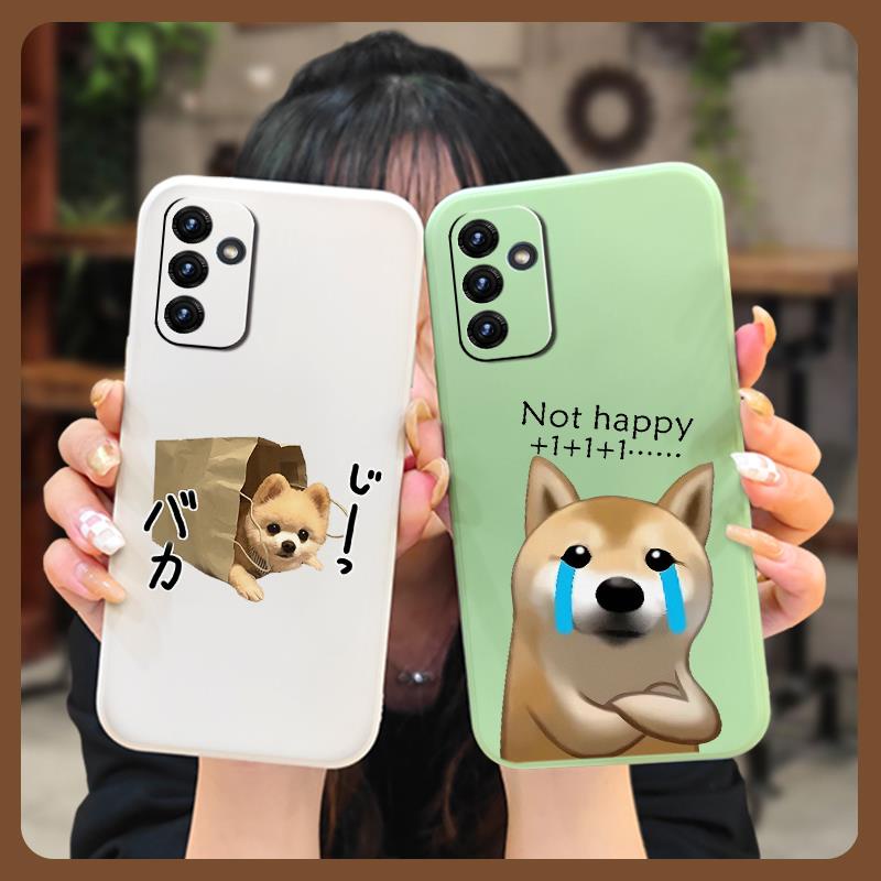 Solid color Cartoon Phone Case For Samsung Galaxy A82 5G/Quantum2/SM-A826S Liquid silicone shell Lens bump protection