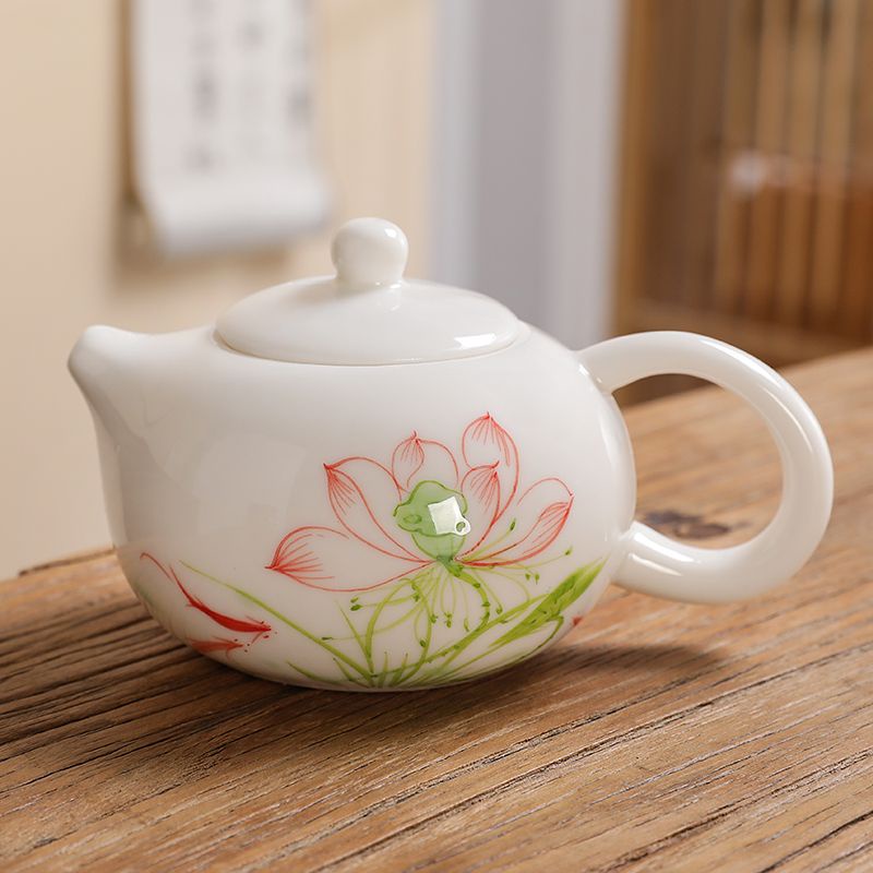 Bộ Ấm Trà Bằng Ngọc Bích Màu Sắc Sang Trọng