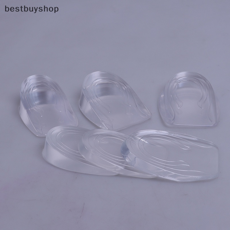 Cửa hàng tốt nhất 1 đôi nâng chiều cao nam nữ giày đế silicon chèn gót chân tăng cao mới