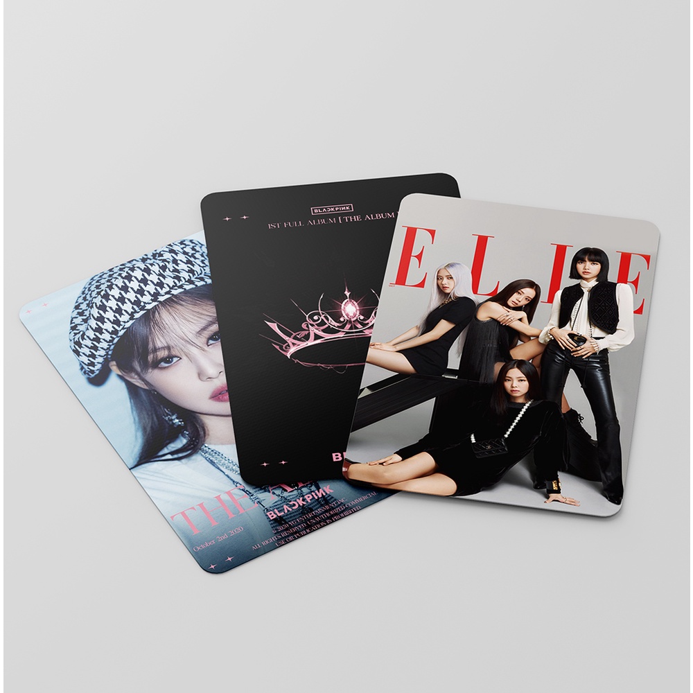 55pcs/box BLACK-PINK 2022 The Album BORN PINK Photocards Jennie Rose Jisoo Lisa Lomo Cards Black Pink Kpop Postcards New Arrivals