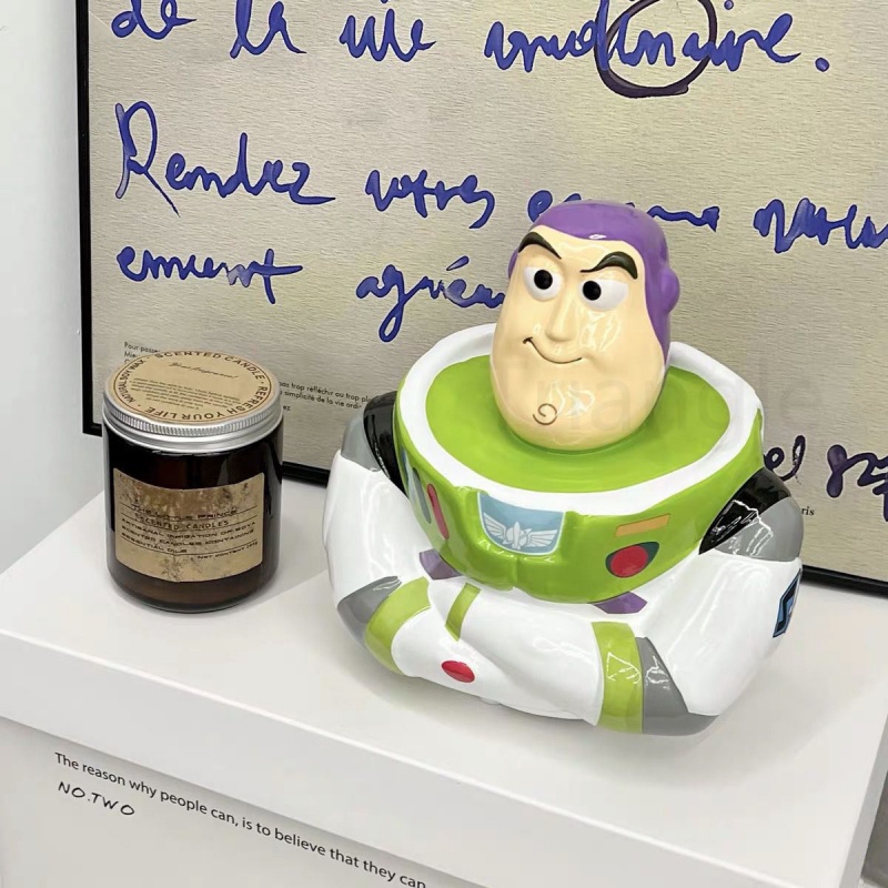 Ống Heo Tiết Kiệm Hình buzz lightyear toy story Dễ Thương Trang Trí Bàn Làm Việc