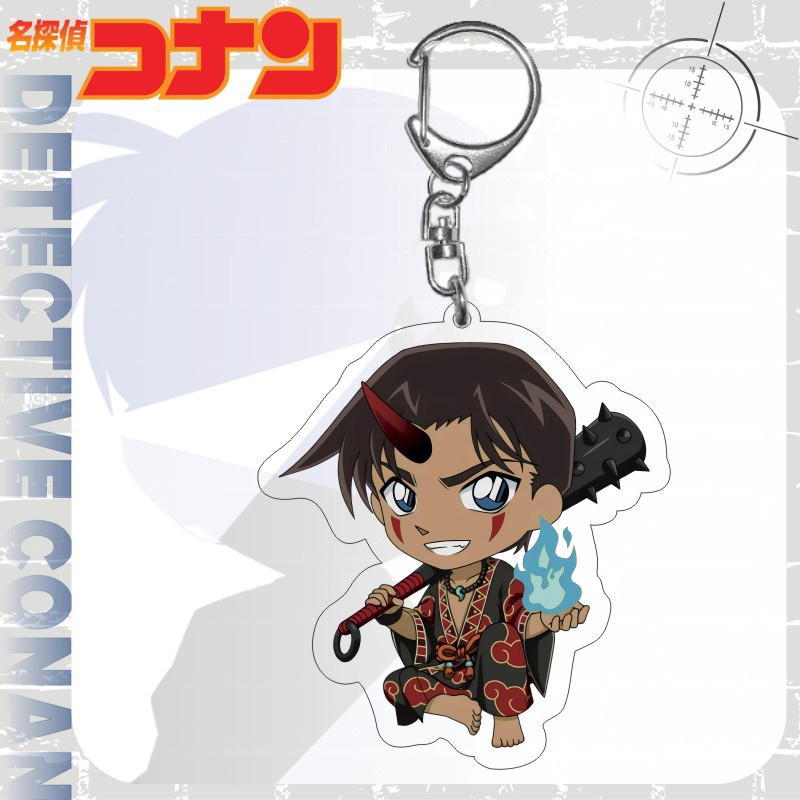 Ere1 thám tử lừng danh conan móc khóa anime chìa khóa acrylic túi dễ thương mặt dây chuyền phim hoạt hình ran haibara người hâm mộ bộ sưu tập quà tặng