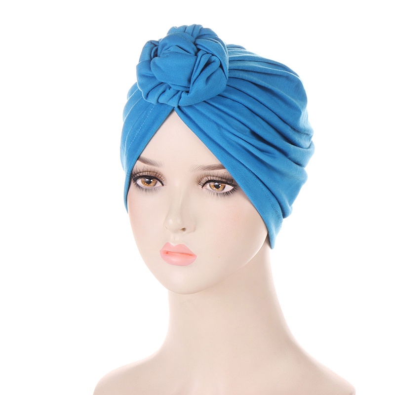1 Mũ Turban Thắt Nút Trước Họa Tiết Hoa Thời Trang Cho Nữ