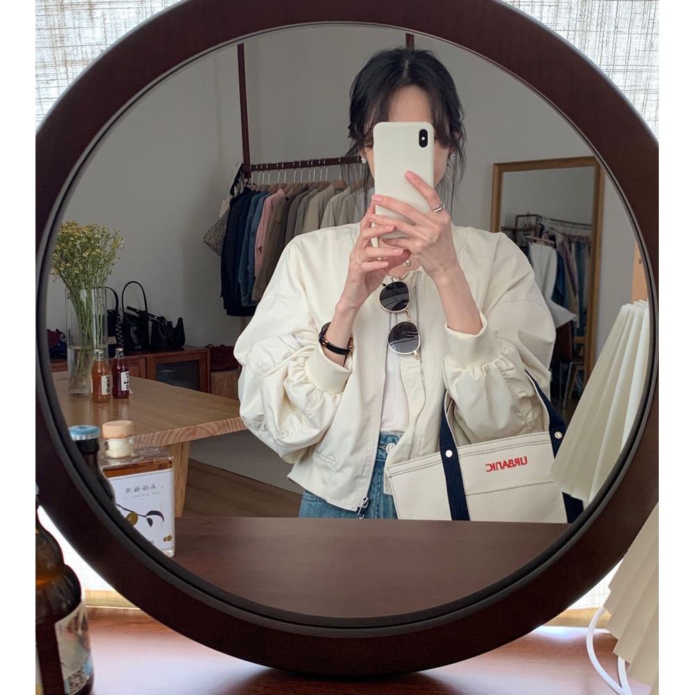 Áo Khoác Bóng Chày Ngắn Dáng Rộng Phong Cách Hàn Quốc Thời Trang Mùa Xuân 2023 Cho Nữ Nhìn 2FGH