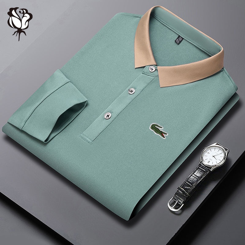 Áo polo Dài Tay Thiết Kế Mới Năng Động Thời Trang Dành Cho Nam