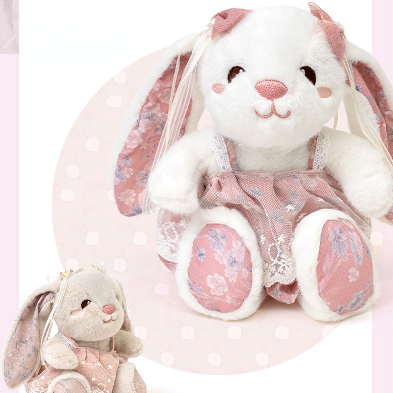 Panda~Đồ chơi nhồi bông thỏ loli dễ thương, búp bê thỏ loli, phong cách đồng quê, búp bê mềm mại, búp bê gối đầu giường, quà sinh nhật cho bạn gái 0088