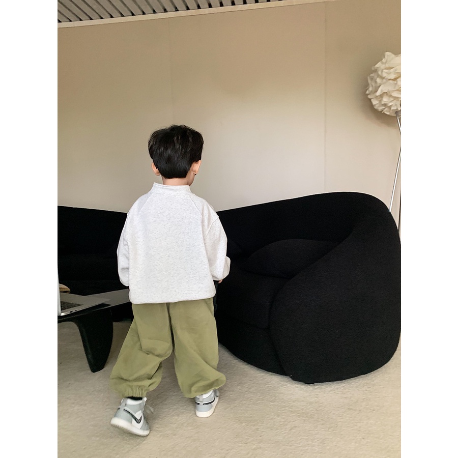 Áo Sweater POLO Cổ Đứng Thời Trang Nhật Hàn Dành Cho Bé 90-150cm