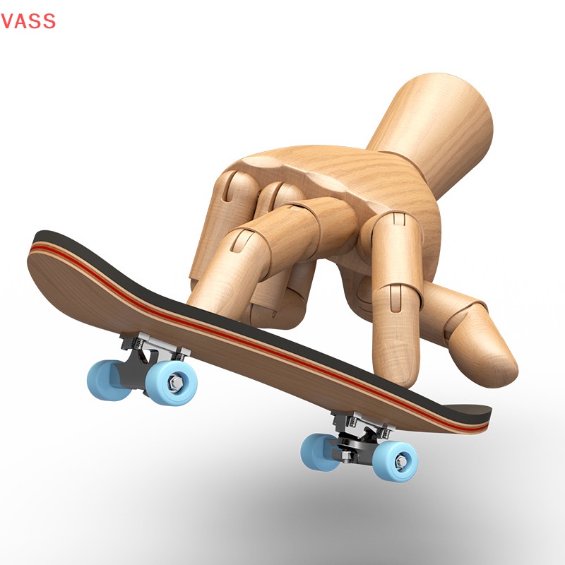 Vass ngón tay Skateboard gỗ Fingerboard đồ chơi chuyên nghiệp Stent ngón tay Skate Set VN