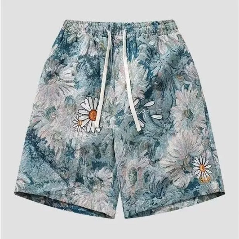 Quần Short Thể Thao Phong Cách Retro Đường Phố Mùa Hè Mới Cho Nam