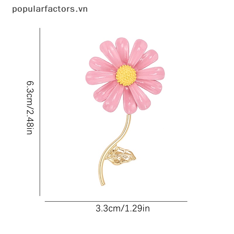 Ghim Cài Áo Hình Hoa Cúc Chống Ánh Sáng Thời Trang Cho Nữ