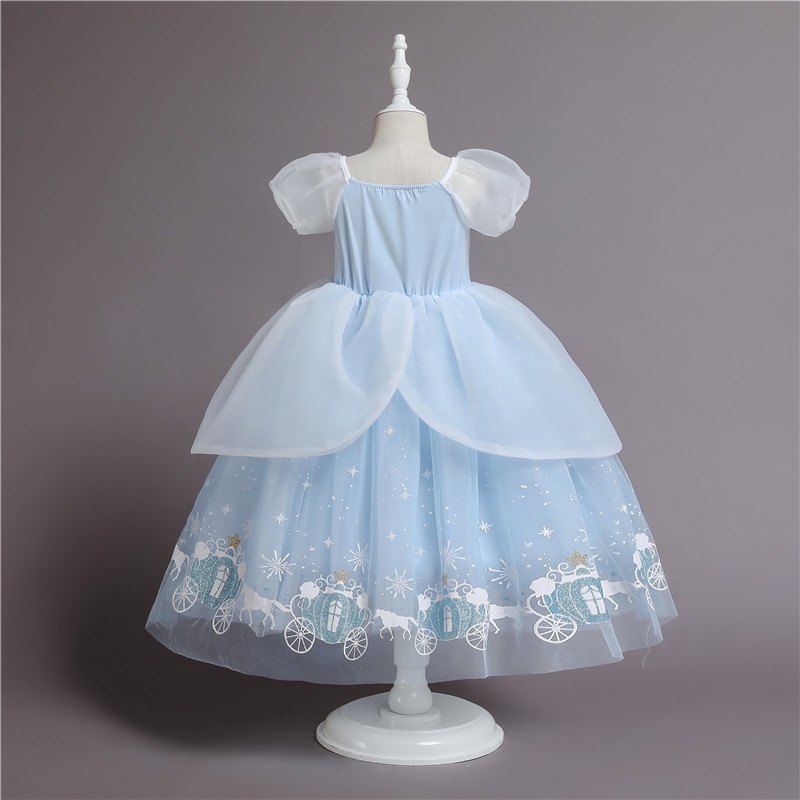 Đầm Hóa Trang Công Chúa Elsa Cho Bé Gái 3-8 Tuổi