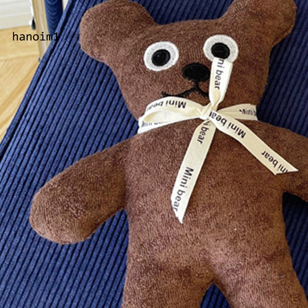 Ys1 gấu búp bê sang trọng đáng yêu ren-up nơ mắt to bánh quy gấu plushies đồng hành đồ chơi nhẹ nhàng búp bê động vật nhồi bông bé trai bé gái đồ chơi sang trọng trang trí nội thất