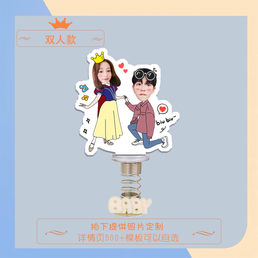 Lò xo theo yêu cầu dành cho gia đình, cặp đôi chipi bé trai bé gái -AC.GIFT