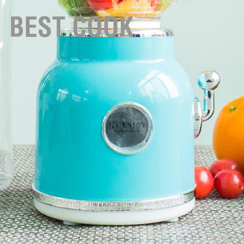 Best cook Máy Xay Sinh Tố Mini Với Cốc Đôi Retro Shake Và Làm Đá Nghiền Để Bàn Lưỡi Dao Bằng Thép Không Gỉ Phích Cắm CN