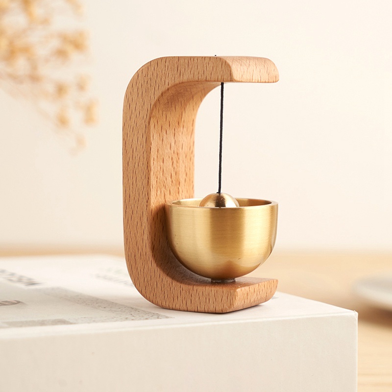 Chuông cửa bằng gỗ sáng tạo nhật bản chuông cửa từ tính cửa hàng tân gia-mở quà