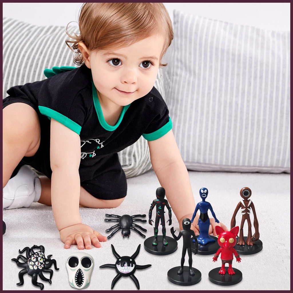 Doors roblox figurine 9 cái / bộ thoát khỏi cửa búp bê động vật nhồi bông roblox trò chơi cửa mô hình búp bê quà tặng bánh gelaidvn