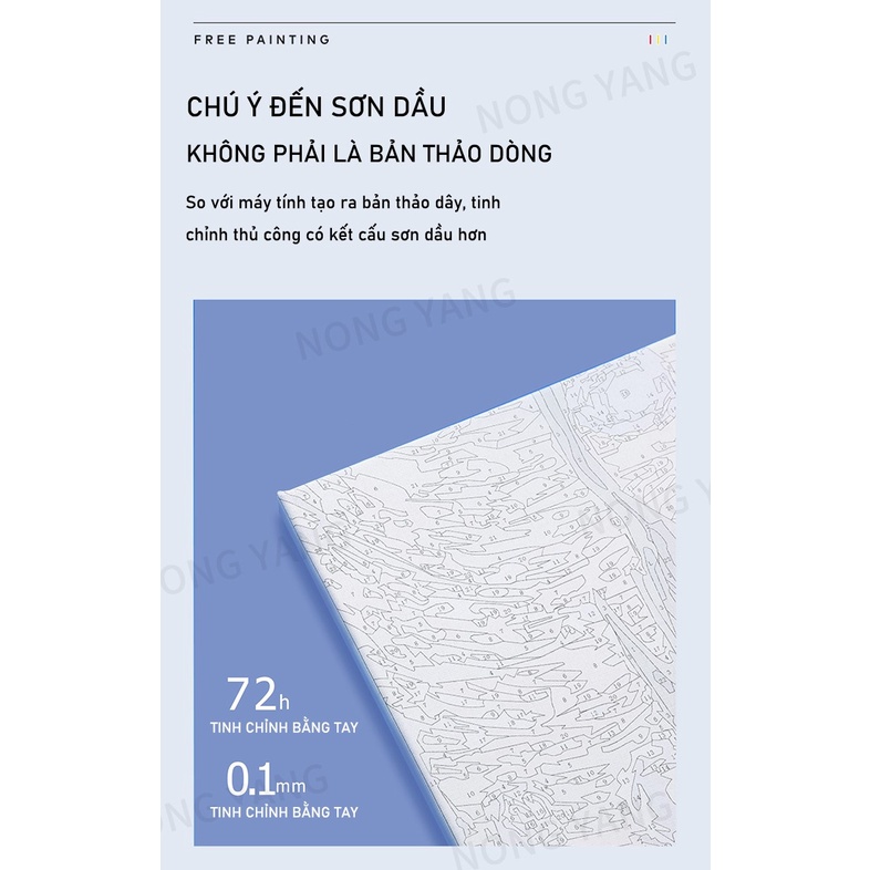 Diao-30 * 40-coat color-soonorn fish oil painting-digital painting-coloring by numbers-digital painting beauty-digital painting cosmetics dòng hướng dương-mirror painting theo số