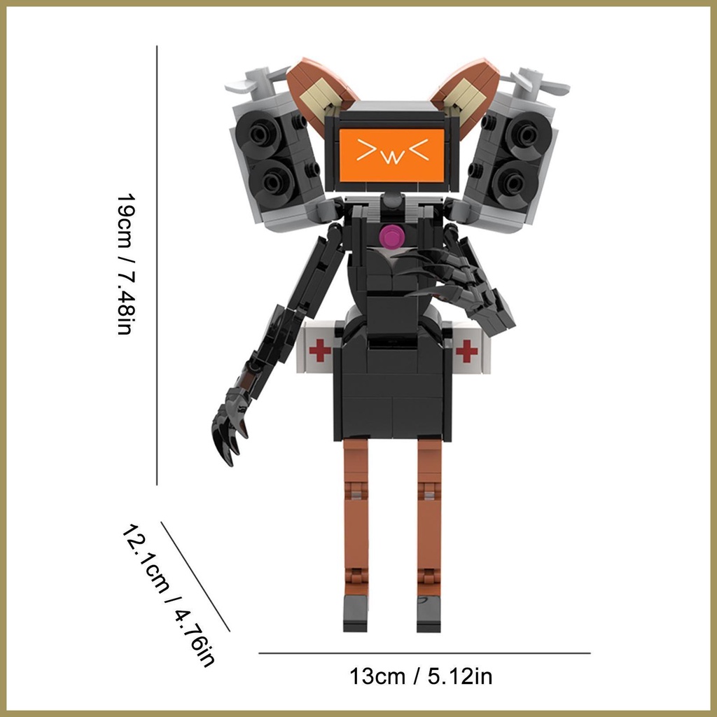 New skibidi toilet titan tv women building block toy / tvwomen toys paca3vn