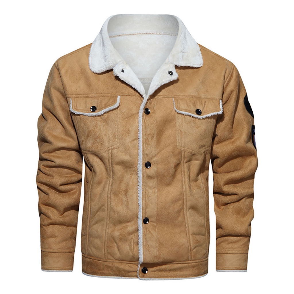 Áo Thun Tay Ngắn In Chữ Thời Trang Cho Nữ| Retro jacket single-breasted jacket nam dày ấm faux fur áo khoác mùa đông không thấm nước mỏng vừa vặn áo khoác chống gió cho thời tiết lạnh hoàn hảo cho các hoạt động ngoài trời trave