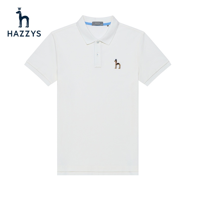 Ready stock hazzys haggis mùa hè phiên bản mới của hàn quốc thời trang nam tay ngắn t-shirt Áo polo áo sơ mi nam