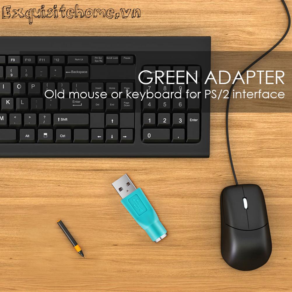 Đầu nối chuyển đổi ps / 2 female sang usb male adapter cho chuột bàn phím
