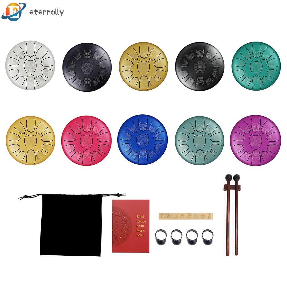 6 inch steel tongue drum 11 điều chỉnh tay pan drum tank với mallets carrying