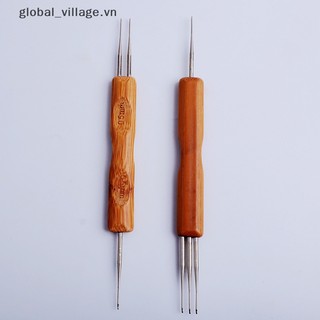 [global _ village] Móc tay cầm tre móc đôi dreadlock cho kiểu tóc dreadslock [vn]