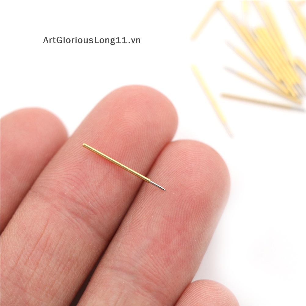 Artgloriouslong new fine 100x p50-b1 dia 0,68mm chiều dài 16mm 75g đầu dò kiểm tra áp suất lò xo pogo pin.