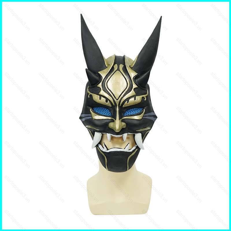 Star3 genshin impact xiao cosplay mặt nạ quà tặng cho trẻ em halloween party cosplay trang phục trang trí mặt nạ cao su