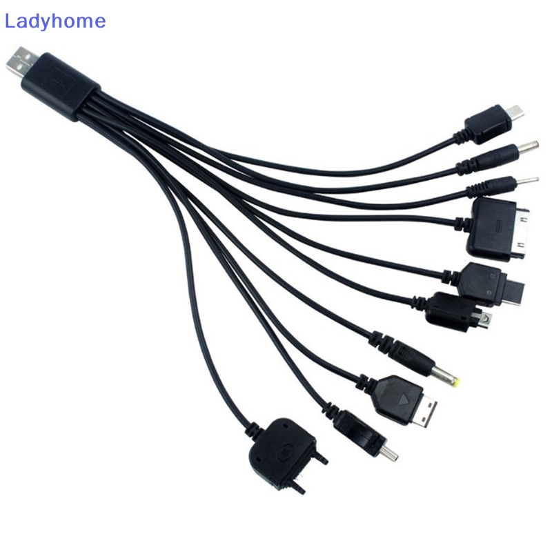 Lady multi pin cable charger usb adapter cable dây dữ liệu 10 in 1 usb data transfer cable universal vn