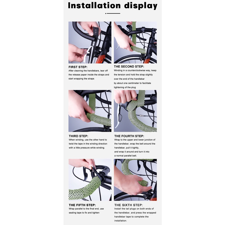 Anti-slip Silicone Xe Đạp Tay Lái Miếng Dán Phụ Kiện Tay Lái Xe Đạp