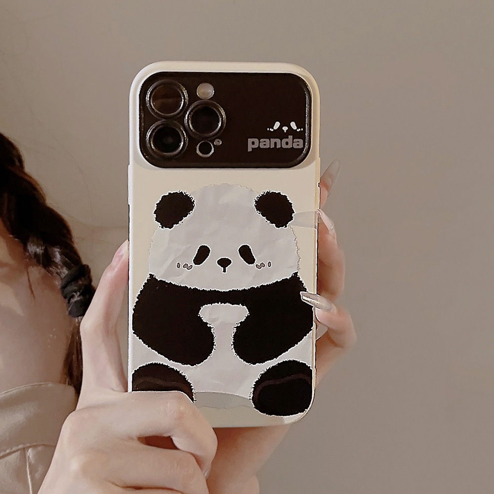 Dễ Thương Ốp Điện Thoại Họa Tiết Gấu Trúc Hoạt Hình Cho iphone 7 8 plus x xr xs 11 12 13 14 15 pro max se 2020