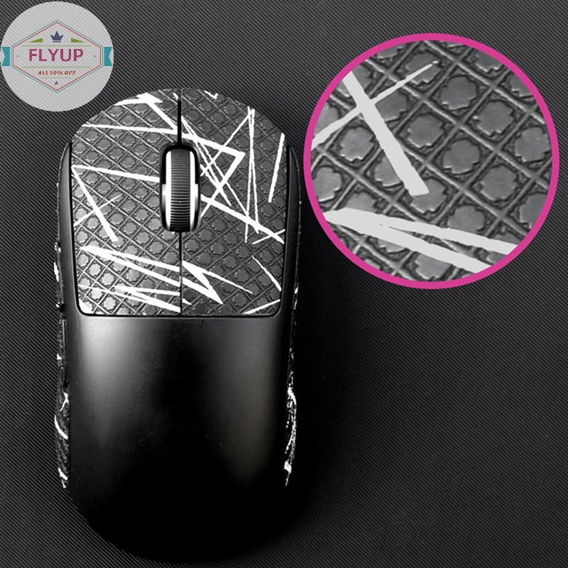 Flyup mouse grip tape skate handmade sticker non slip lizard skin hút mồ hôi cho logitech g502 hero pc gamer diy without mouse vn