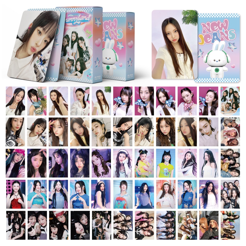 Hộp 55 Ảnh lomo card Hình Thỏ bunny Thẻ
