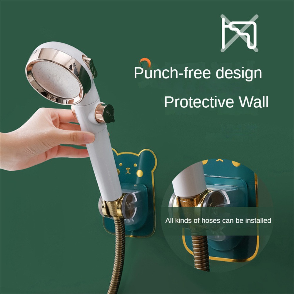 Ghế phun nước có thể điều chỉnh Thiết bị phòng tắm 12,5 × 8,5cm Ghế phun nước Giá đỡ vòi hoa sen Giá đỡ ABS trong suốt Vòi phun hoa đáng yêu Giá treo ghế tắm Giá đỡ veel