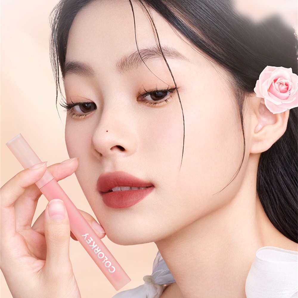 Colorkey Mirror Son Bóng Dưỡng ẩm Lâu Trôi Không Thấm Nước Soft Mist Matte Lip Gloss Ok Kissme.