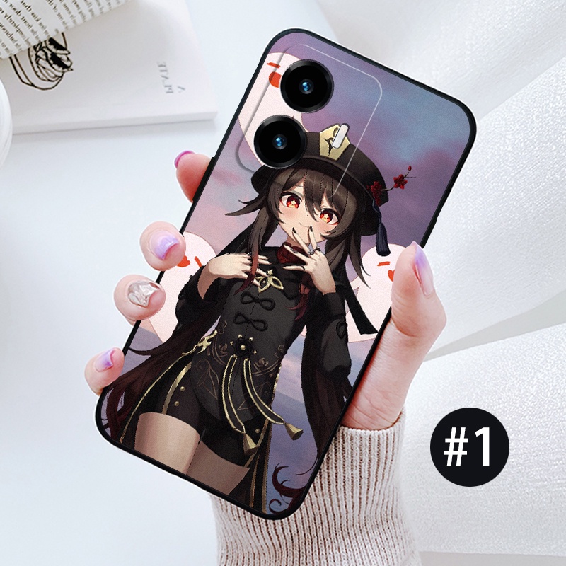 Vivo y77 y76 y72 y50 y30 y35 2022 y36 4g y31 2021 y51 2020 y33s y91 y95 y93 y91c y1s genshin impact hu tao vỏ mềm