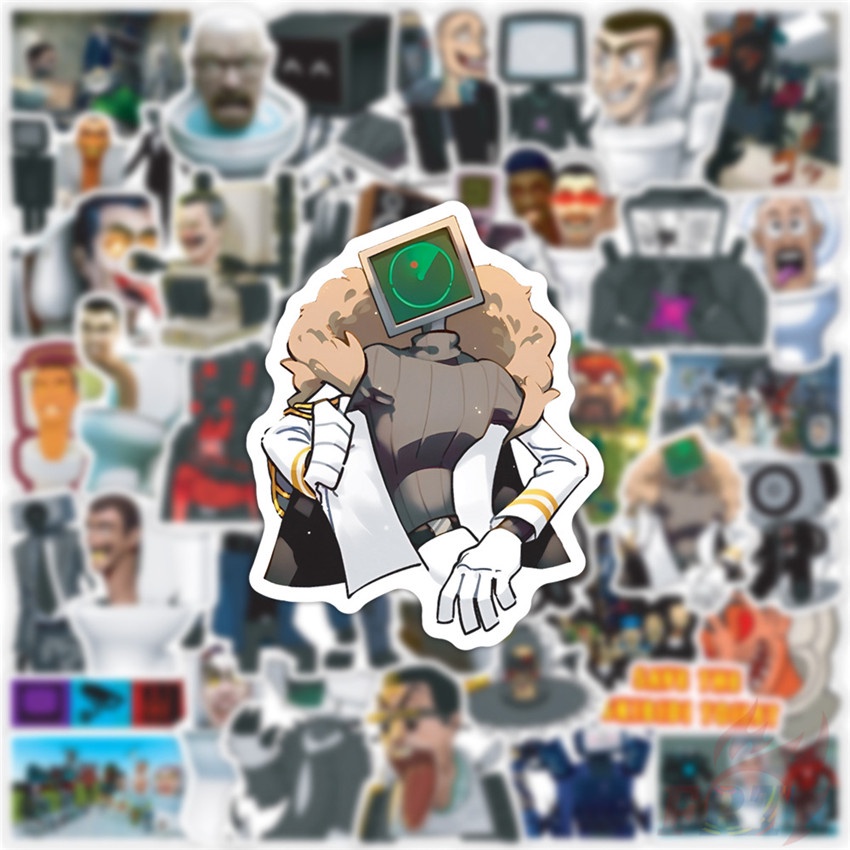❉ Skibidi Toilet Series 04 Stickers ❉ 50Pcs/Set Waterproof DIY Fashion Decals Doodle Stickers