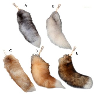 San * animal tail key-ring fluffy tail chain keychain animal keyring