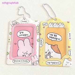 Sthb fashion korea 3 inch photocard holder kpop card keychain mặt dây chuyền thần tượng chủ thẻ xe buýt ngân hàng id thẻ bìa đồ dùng học sinh vn